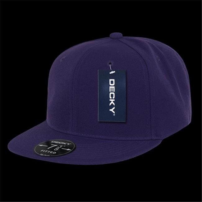 Decky RP1-PL-PUR-26 Retro Fitted Cap- Purple- Size 7.38
