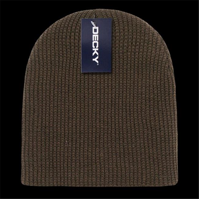 Decky 608-BRN GI Cuffless Watch Caps- Brown