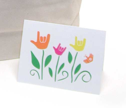 Cicso Independent N169 ILY Garden Note cards