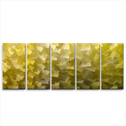59 X 24 in. Nirvana 5-Paneled Handmade Metal Wall Art