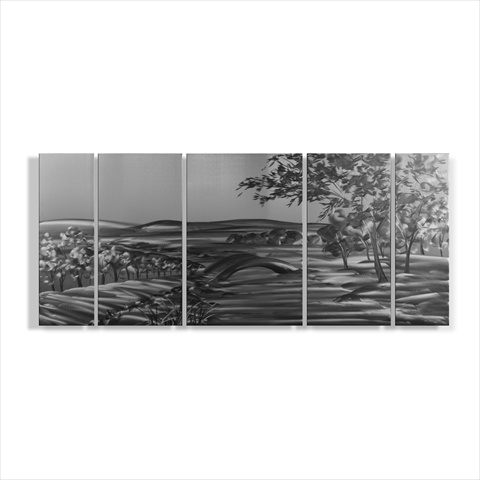 The Crossing 5-Paneled Handmade Metal Wall Art