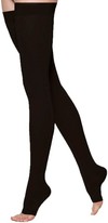 Picture of Sigvaris EverSheer 783NSSW85 30-40mmHg Womens Open Toe Thigh-High- Mocha- Small and Short