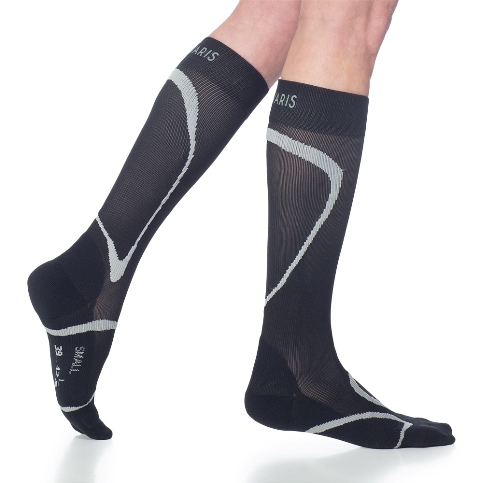 Performance Sock  20-30mmHg Ankle Closed Toe, Calf Socks - Black, Medium Large