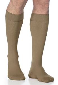 Midtown Microfiber 822CMSM32-S 20-30 mmHg Calf With Grip- Medium- Short - Tan-Khaki