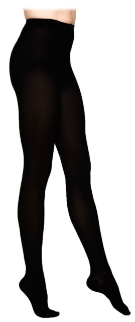 Access  Unisex Open Toe Pantyhose  Black  Small Long  3040 mmHg Compression