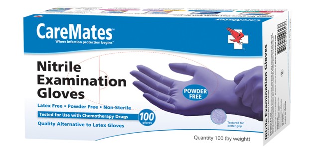 Picture of CareMates 10614020 Nitrile Powder Free Gloves&#44; Extra Large - Case Of 10