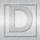 Helvetica Clip-On Letter Bookmark - D