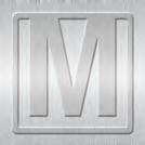 Helvetica Clip-On Letter Bookmark - M