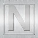 Helvetica Clip-On Letter Bookmark - N