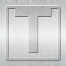 Helvetica Clip-On Letter Bookmark - T