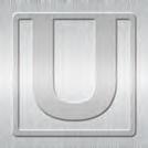 Helvetica Clip-On Letter Bookmark - U