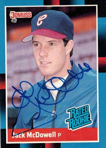 Jack McDowell Signed White Sox 88 Donruss Rookie Card No.47