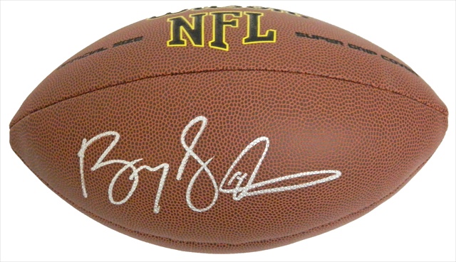 Barry Sanders Signed Wilson Super Grip Full-Size Football
