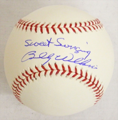 Billy Williams Signed Official MLB Baseball with Sweet Swinging