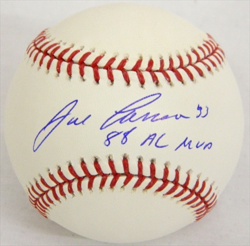 Jose Canseco Signed Official Mlb Baseball With 88 Al Mvp