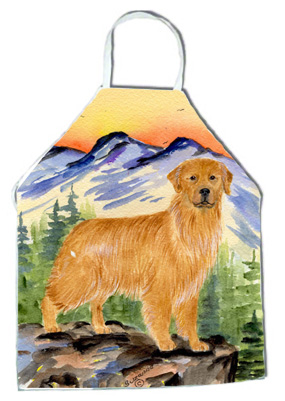 Picture of Carolines Treasures SS8163APRON Golden Retriever Apron - 27 H x 31 W in.
