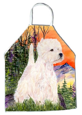 Picture of Carolines Treasures SS1013APRON Westie Apron - 27 H x 31 W in.