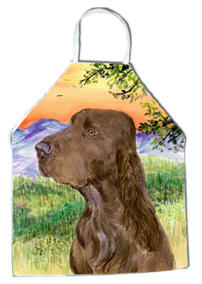 Picture of Carolines Treasures SS1017APRON Field Spaniel Apron - 27 H x 31 W in.