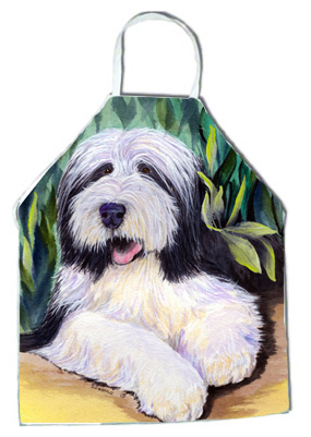 Picture of Carolines Treasures SS1038APRON Bearded Collie Apron - 27 H x 31 W in.