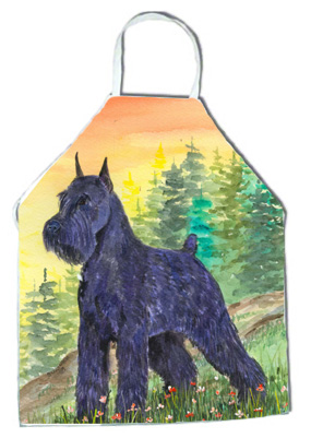 Picture of Carolines Treasures SS1051APRON Schnauzer Apron - 27 H x 31 W in.