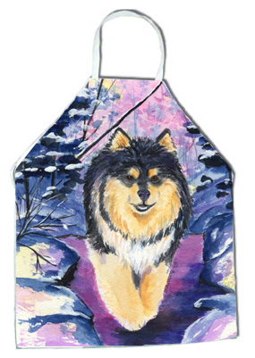 Picture of Carolines Treasures SS1054APRON Finnish Lapphund Apron - 27 H x 31 W in.
