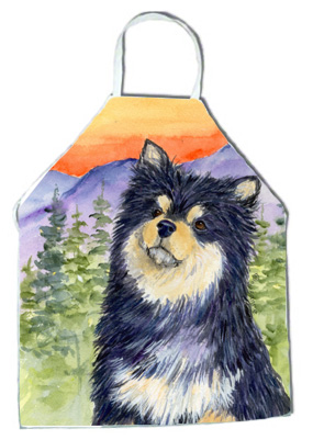 Picture of Carolines Treasures SS1057APRON Finnish Lapphund Apron - 27 H x 31 W in.