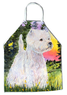 Picture of Carolines Treasures SS1067APRON Westie Apron - 27 H x 31 W in.
