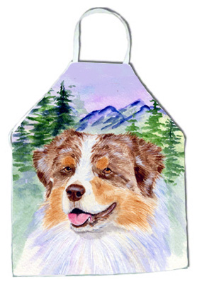 Picture of Carolines Treasures SS8001APRON Australian Shepherd Apron - 27 H x 31 W in.