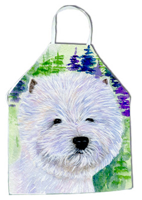 Picture of Carolines Treasures SS8002APRON Westie Apron - 27 H x 31 W in.