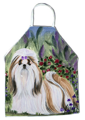 Picture of Carolines Treasures SS8034APRON Shih Tzu Apron - 27 H x 31 W in.
