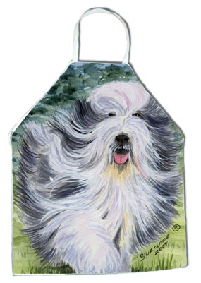 Picture of Carolines Treasures SS8037APRON Bearded Collie Apron - 27 H x 31 W in.