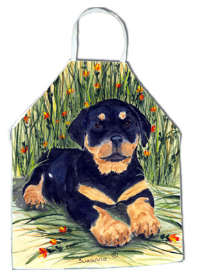 Picture of Carolines Treasures SS8107APRON Rottweiler Apron - 27 H x 31 W in.