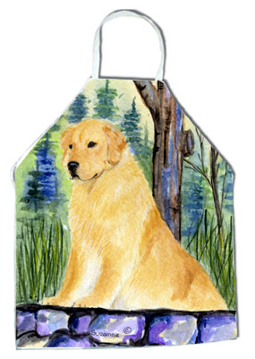 Picture of Carolines Treasures SS8111APRON Golden Retriever Apron - 27 H x 31 W in.