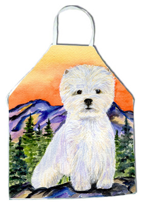 Picture of Carolines Treasures SS8159APRON Westie Apron - 27 H x 31 W in.