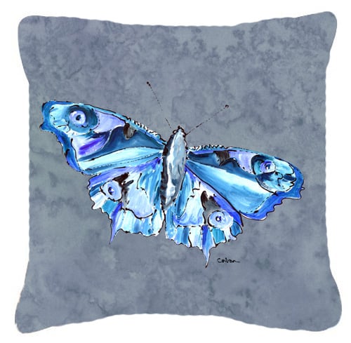 Butterfly On Gray Indoor & Outdoor Fabric Decorative Pillow