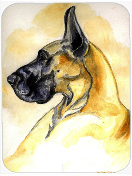 Picture of Carolines Treasures 7071LCB 15 x 12 in. Fawn Great Dane Glass Cutting Board - Large