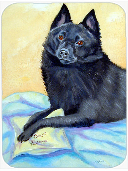 Picture of Carolines Treasures 7152LCB 15 x 12 in. Schipperke Sweet Dreams Glass Cutting Board - Large