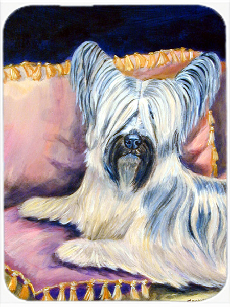 Picture of Carolines Treasures 7154LCB 15 x 12 in. Skye Terrier Glass Cutting Board - Large