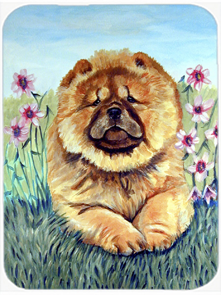 Picture of Carolines Treasures 7020LCB Chow Chow Glass Cutting Board - Large- 15 x 12 in.