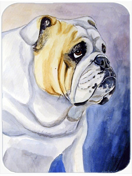 Picture of Carolines Treasures 7028LCB English Bulldog Glass Cutting Board - Large- 15 x 12 in.