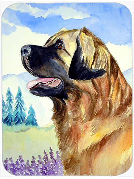 Picture of Carolines Treasures 7056LCB Leonberger Glass Cutting Board - Large- 15 x 12 in.
