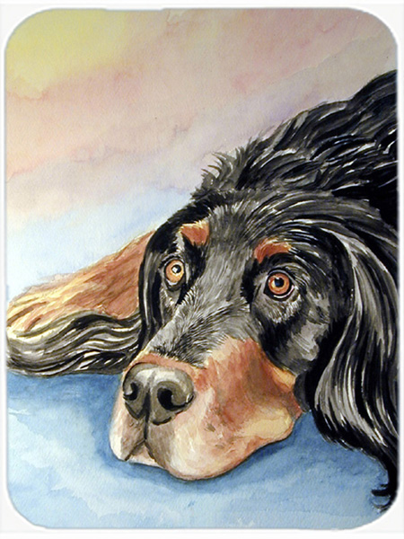 Picture of Carolines Treasures 7062LCB Gordon Setter Glass Cutting Board - Large- 15 x 12 in.