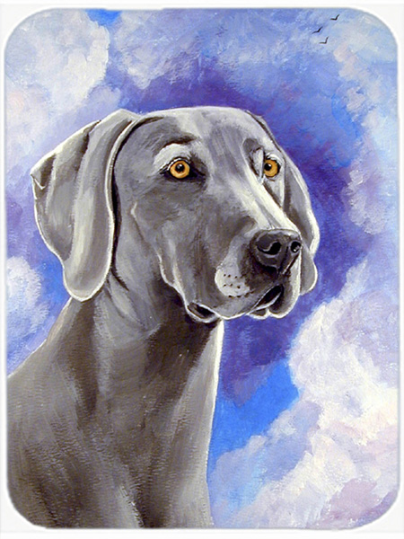 Picture of Carolines Treasures 7063LCB Azure Skies Weimaraner Glass Cutting Board - Large- 15 x 12 in.