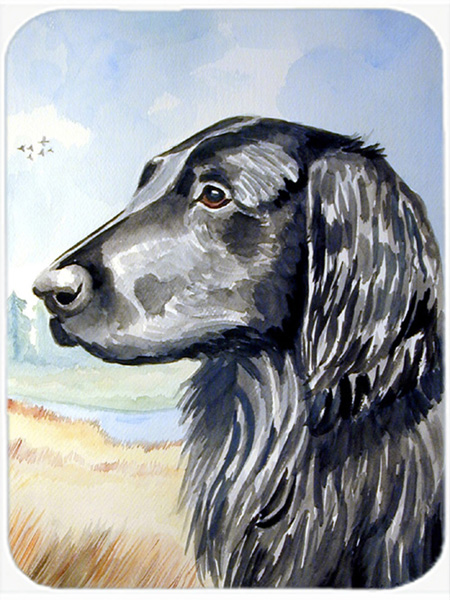 Picture of Carolines Treasures 7064LCB Flat Coated Retriever Glass Cutting Board - Large- 15 x 12 in.