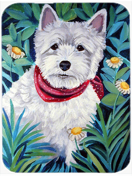 Picture of Carolines Treasures 7066LCB Westie Glass Cutting Board - Large- 15 x 12 in.