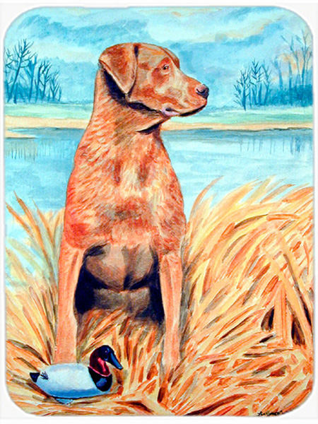 Picture of Carolines Treasures 7112LCB Chesapeake Bay Retriever Glass Cutting Board - Large- 15 x 12 in.