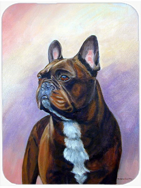 Picture of Carolines Treasures 7117LCB French Bulldog Glass Cutting Board - Large- 15 x 12 in.