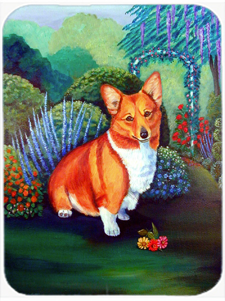 Picture of Carolines Treasures 7118LCB Pembroke Corgi Glass Cutting Board - Large- 15 x 12 in.