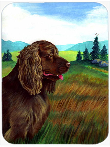 Picture of Carolines Treasures 7122LCB Sussex Spaniel Glass Cutting Board - Large- 15 x 12 in.