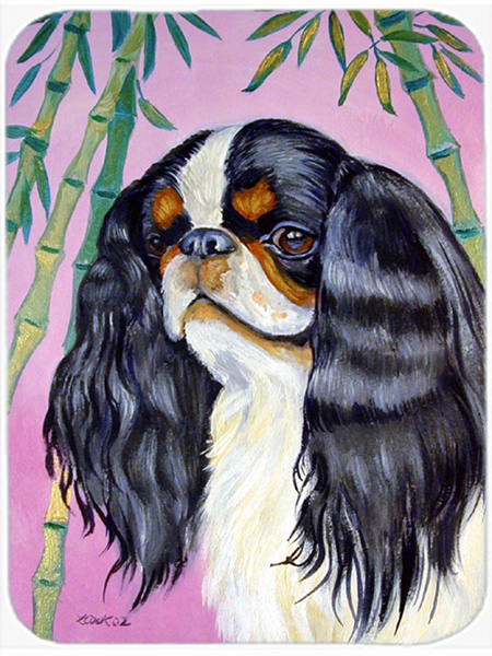 Picture of Carolines Treasures 7170LCB English Toy Spaniel Glass Cutting Board - Large- 15 x 12 in.